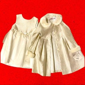 NWT Blueberi Boulevard Girl’s 2-Piece Coat & Dress Set - Size 6